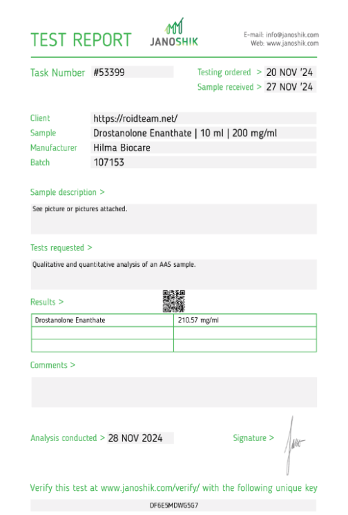 Drostanolone Enanthate 200mg - Image 2