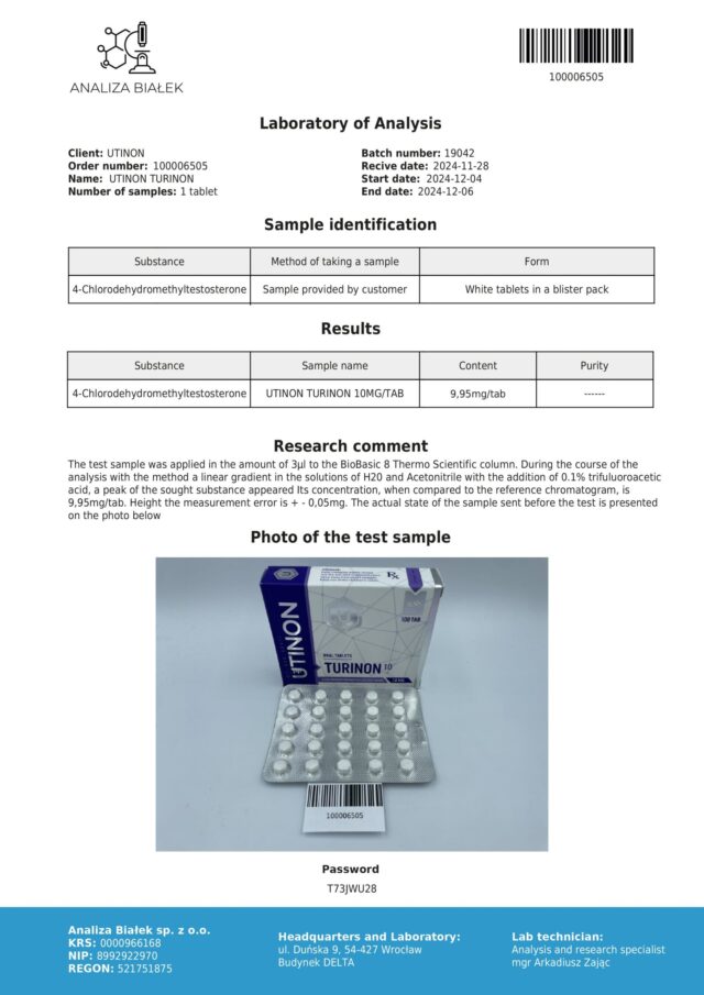UTINON Turinon 10 test