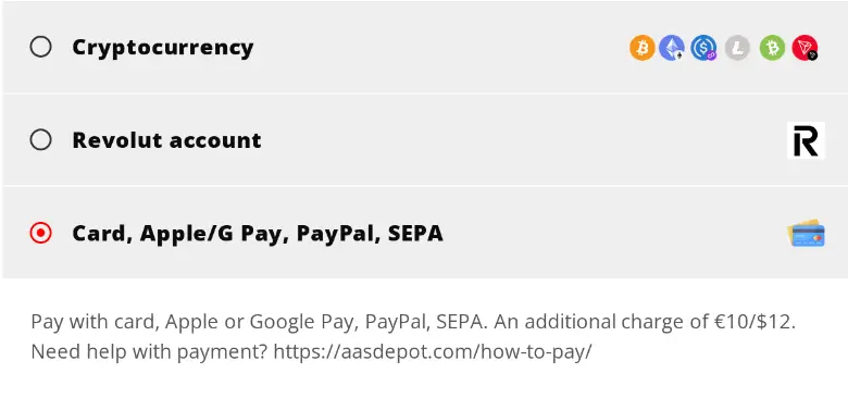 Card payment