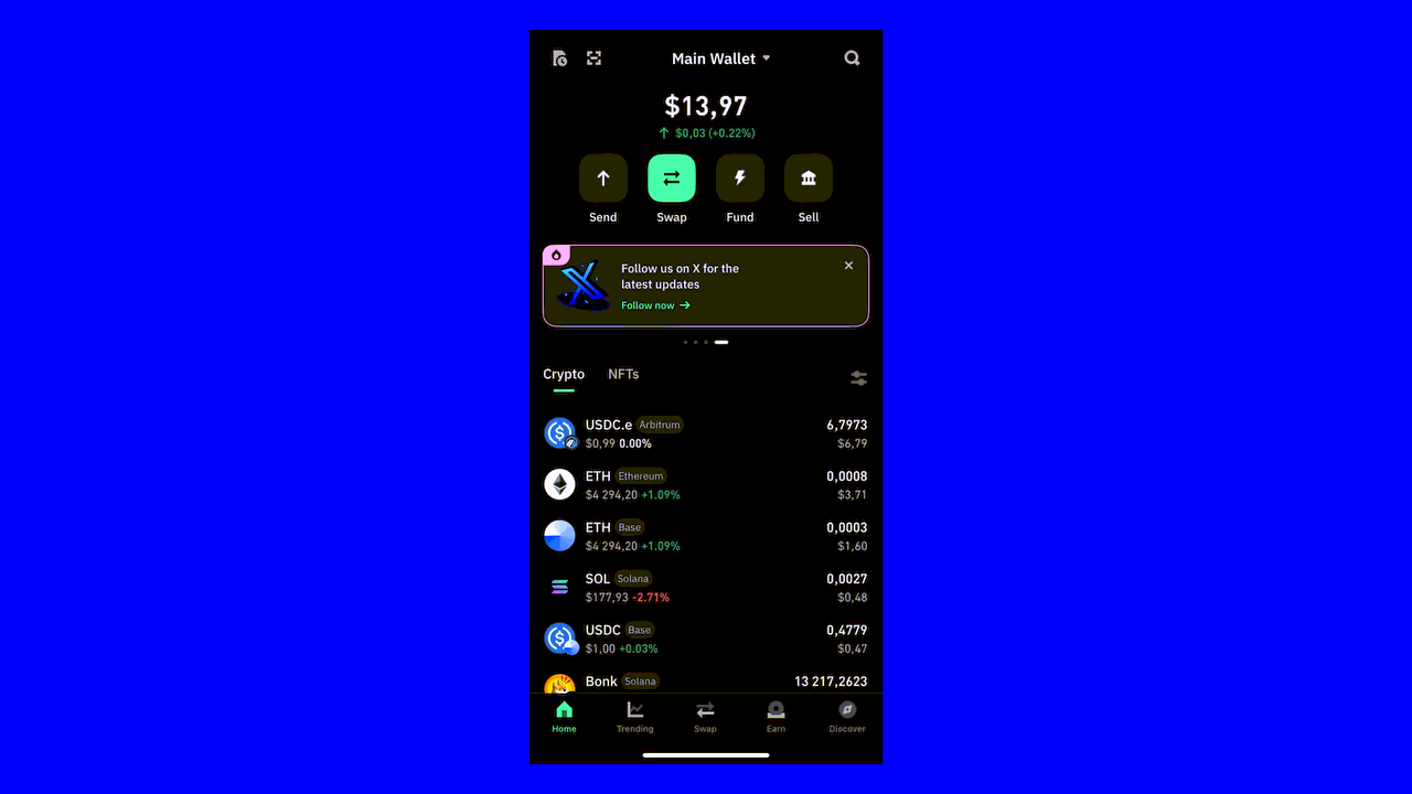 Buy Bitcoin Trust Wallet step 1