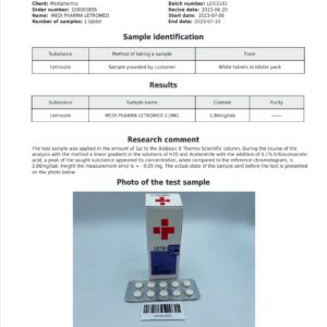 Medi Pharma LetroMED 2.5 mg lab-test