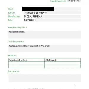 Testobal-E Global Pharma testobal-E 250 lab-test