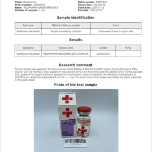 Medi Pharma NANDROMED deca 250 lab-test