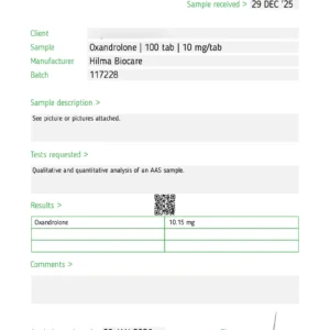 hilma-biocare-Oxandrolone 01.2026 Hilma Biocare Oxandrolone lab-test