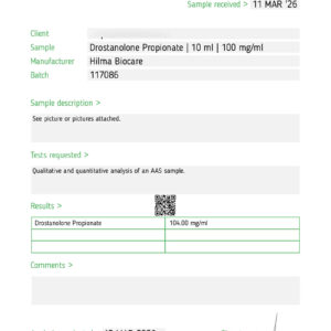 hilma-biocare-drostanolone-propionate Hilma Biocare Drostanolone propionate lab-test
