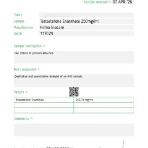 hilma-biocare-testosterone-enanthate#2 Hilma Biocare Testosterone enanthate lab-test