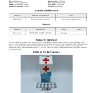oxandrolone-2 OxaMED 10 mg Medi Pharma lab-test