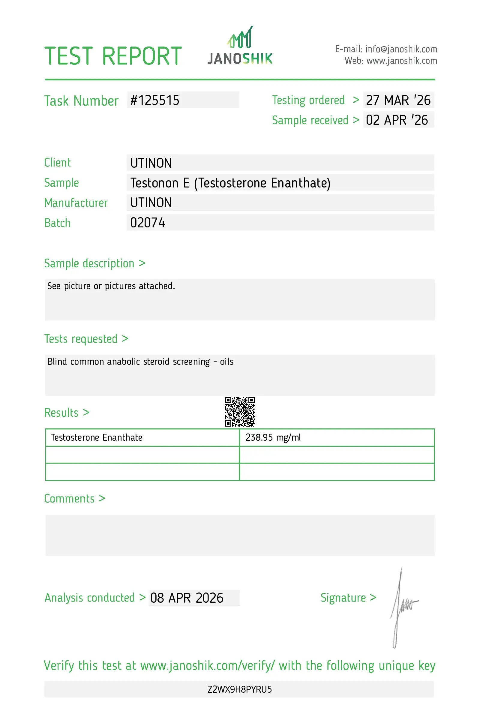 Testonon E 250 UTINON TESTONON E