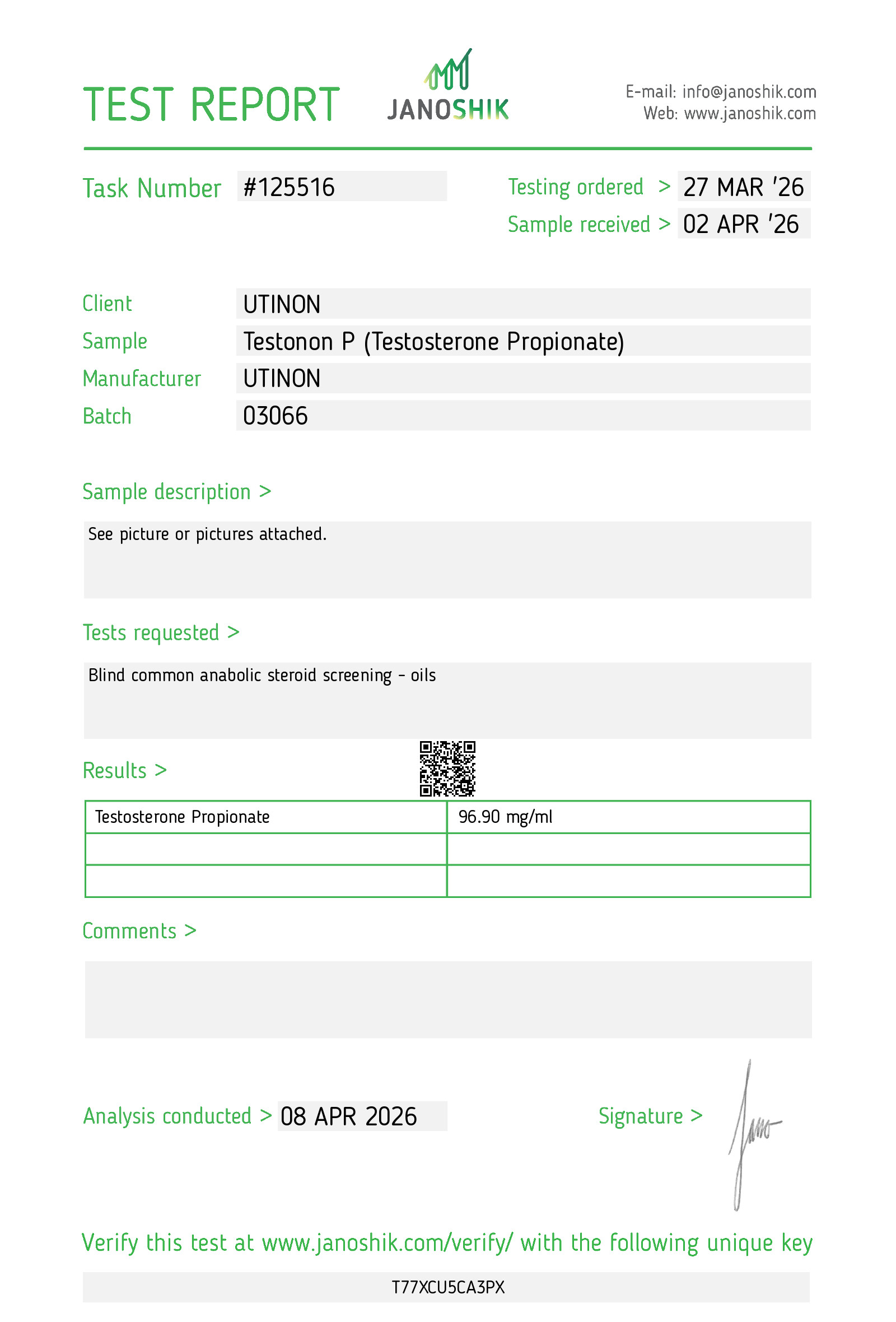 Testonon P 100 UTINON TESTONON P