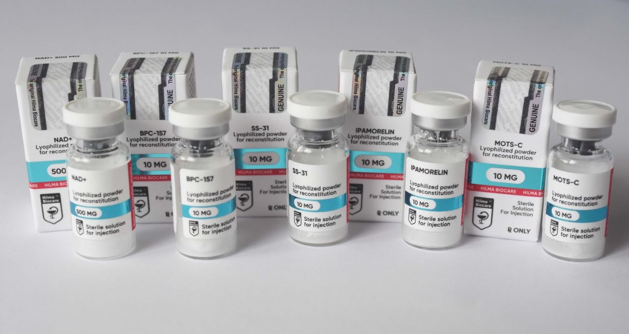 Hilma Biocare BPC-157, NAD+, SS-31, MOTS-C, IPAMORELIN available!