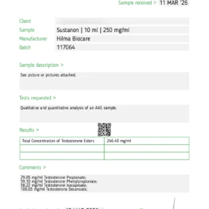 Hilma-Biocare-Sustanon 03.26 Hilma Biocare Sustanon lab-test