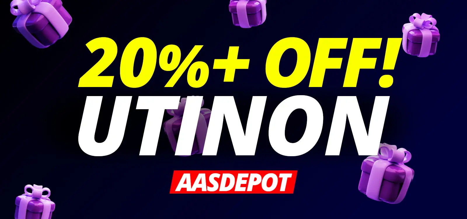 20%+ OFF all UTINON in July.
