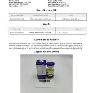 UTINON TRENBONON A lab test