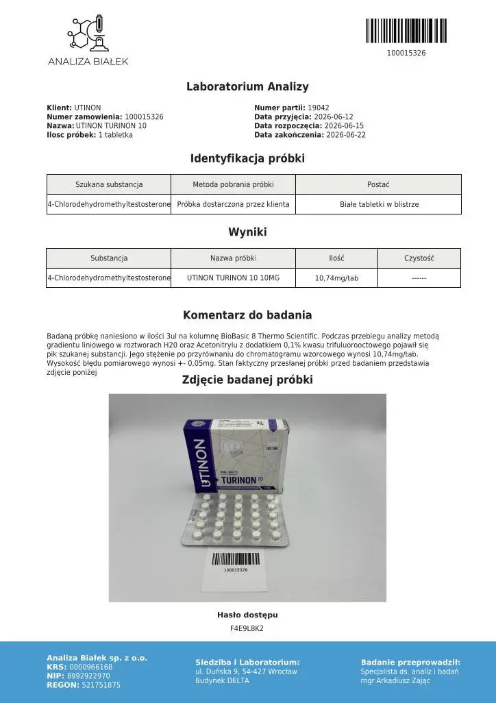 UTINON TURINON lab test